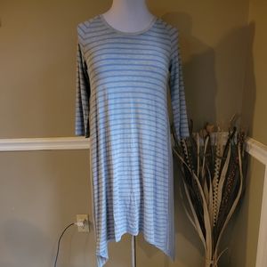 Matilda Jane Asymmetrical Striped Dress M